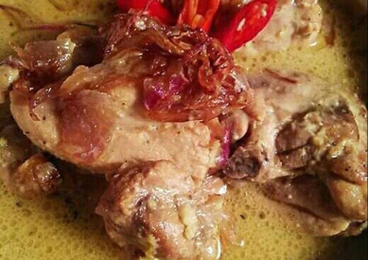Resep Opor Ayam Kampung, Enak Banget