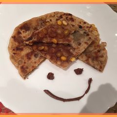 A picture of Chocolate PuranPoli.
