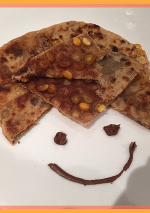 A picture of Chocolate PuranPoli.