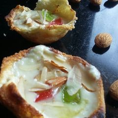 A picture of Basundi bread katori.