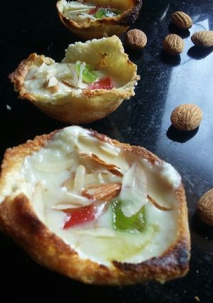 A picture of Basundi bread katori.