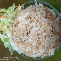 A picture of Simple egg fried rice.