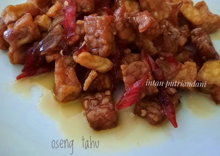 Resep Oseng tahu tempe pedas manis #15 yang Enak Banget