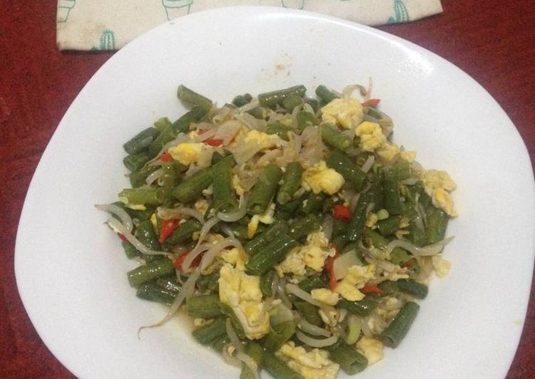 Bumbu meracik Oseng kacang panjang tauge+orak arik telur Anti Gagal