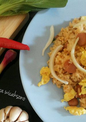 Foto resep nasi goreng sosis praktis