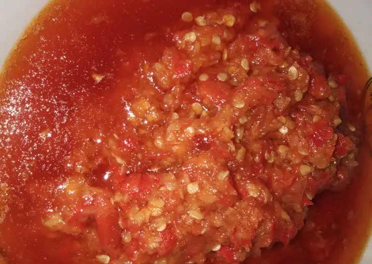 Resep Populer Sambel tomat super pedas Ala Restoran
