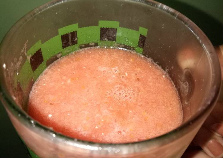 Langkah Mudah Membuat Jus sehat (semangka, strawberry dan kurma) Menggugah Selera