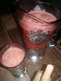 صورة لوصفة عصير الفراولة