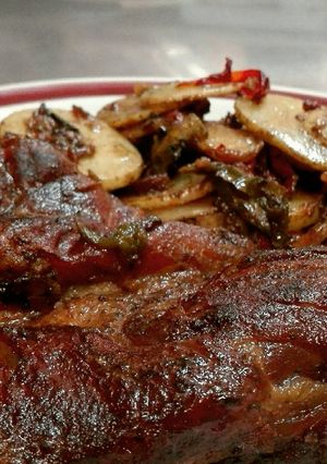 Una foto de Costillas a la cerveza y vino tinto