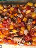 Estofado de lomo cerdo y batata al horno