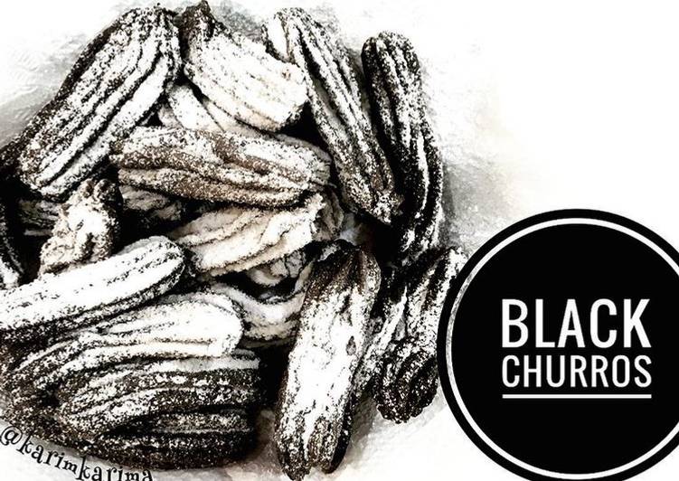 Resep masakan Black churros | Langkah Membuat Black churros Yang Enak Banget