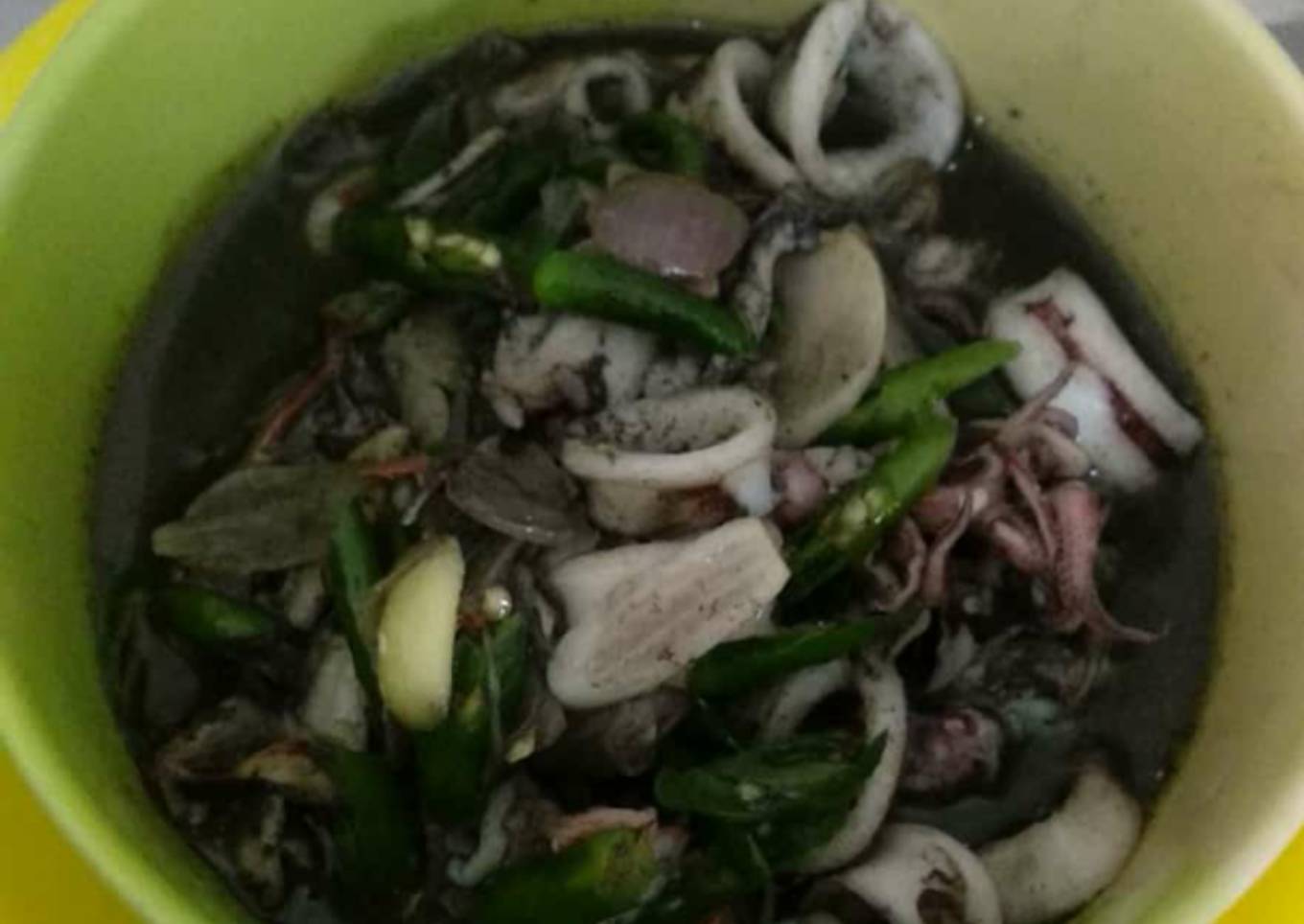 Cumi hitam lombok ijo