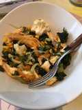 Ensalada de verduras con pollo