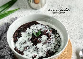 Cara Memasak Cepat Bubur Ketan Hitam Lezat Mantap