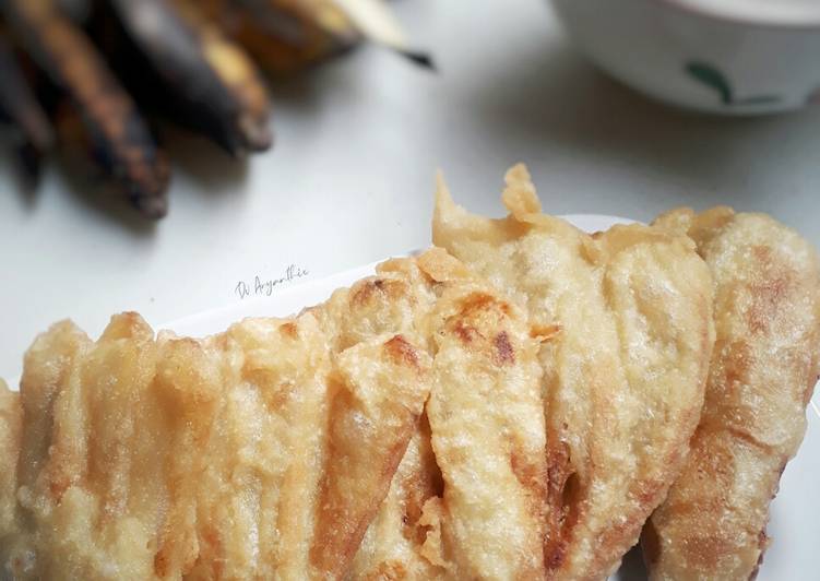 Fresh, Bikin 110. Pisang Goreng Kipas crispy Yummy Mantul