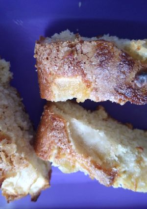 Una foto de Budín de manzana