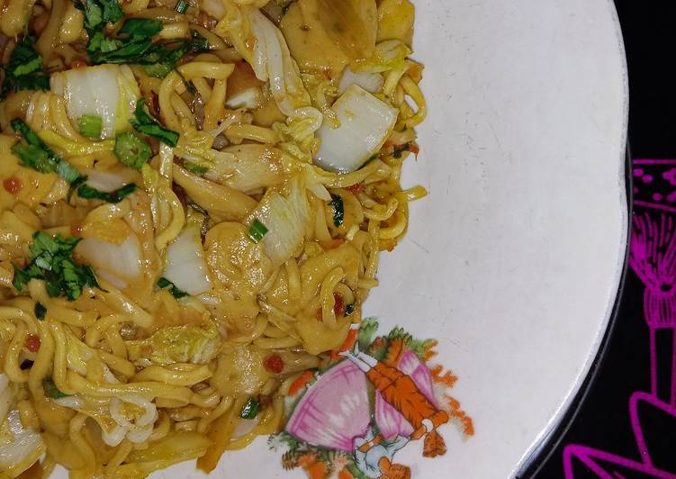 Langkah Mudah untuk Membuat Mie Goreng Jamur Sayur #33 Anti Gagal