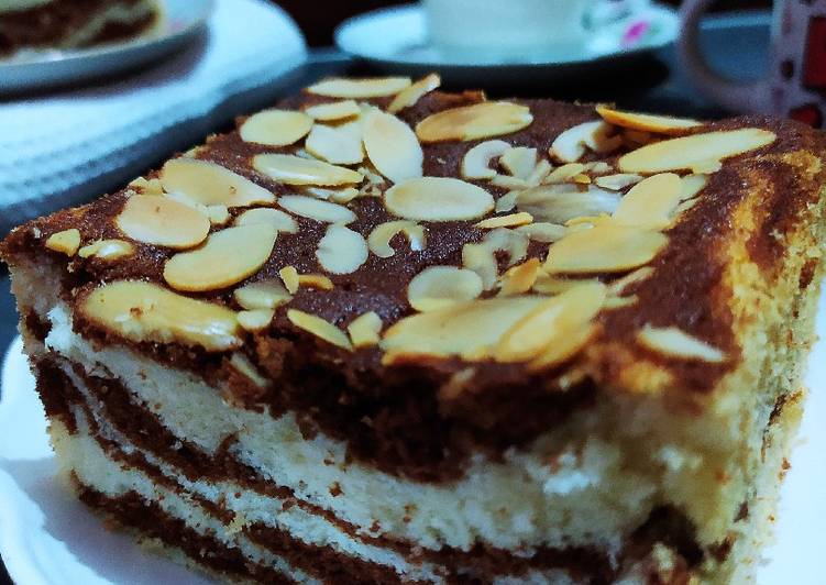 Marmer Cake Putih Telur