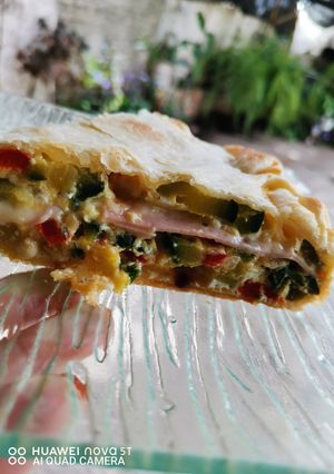 Una foto de Torta rellena de zappallitos