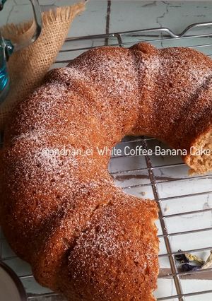 Foto resep White Coffee Banana Cake (Tanpa Mixer)