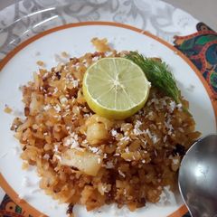 A picture of Chinese potato poha.