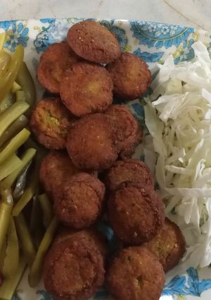 عکسی از دستور فلافل خانگی🌯
