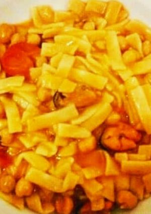 Foto di Sagne e ceci con cozze e pomodorini
