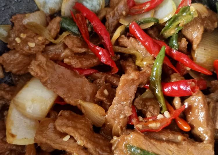 Tumis sapi lada bubuk 😁