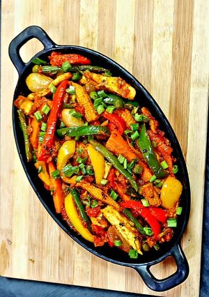 A picture of Dhaba Style JalFrezi.