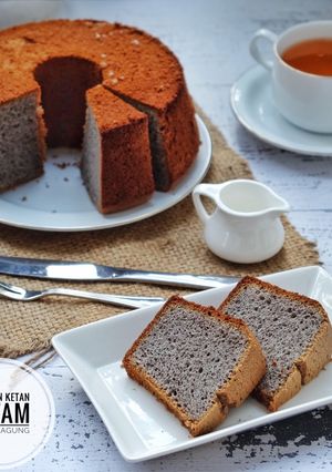 Foto resep Chiffon ketan hitam (gluten free)