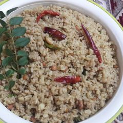 A picture of Katta chaval (Andhra dish).