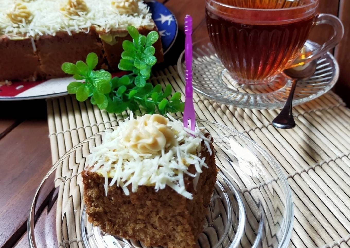 Cake Potong Mocca Toping Keju