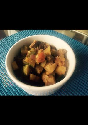 Una foto de Guiso de verduras sanito