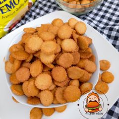 A picture of Semovita chin chin.