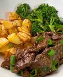 Carne de Panela com Batata e Brócolos na Air fryer