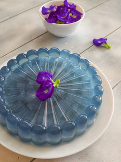 Foto resep Puding Jelly Bunga Telang