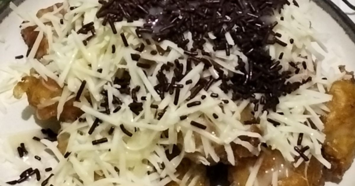 Pisang goreng coklat keju
