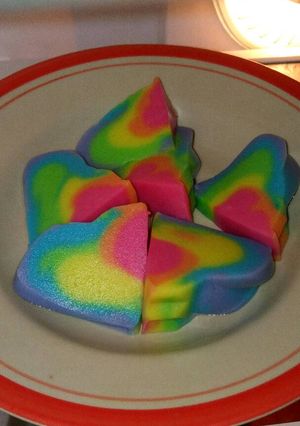 Foto resep Puding roti tawar pelangi