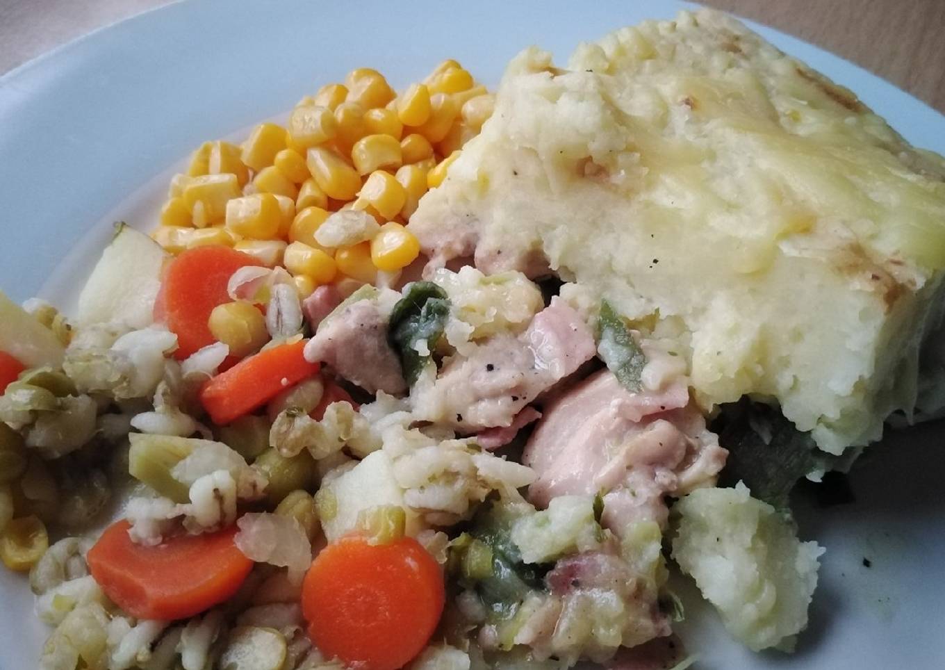 Vickys Chicken, Leek & Bacon Pie, GF DF EF SF NF