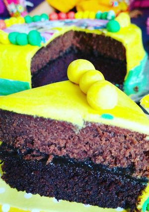 Foto resep Triple Chocolate Cake with Apricot jam