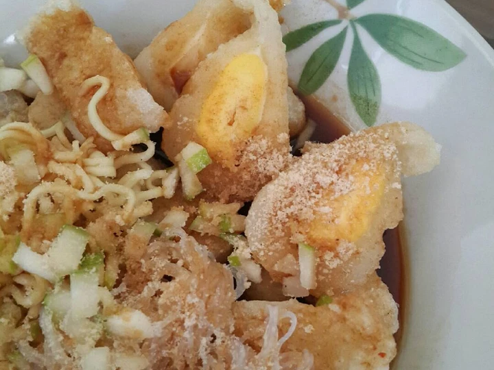 Langkah Mudah untuk Menyiapkan Resep  Pempek Dos Gurih Rasa Ebi 🍤😄 yang Enak Banget, Enak