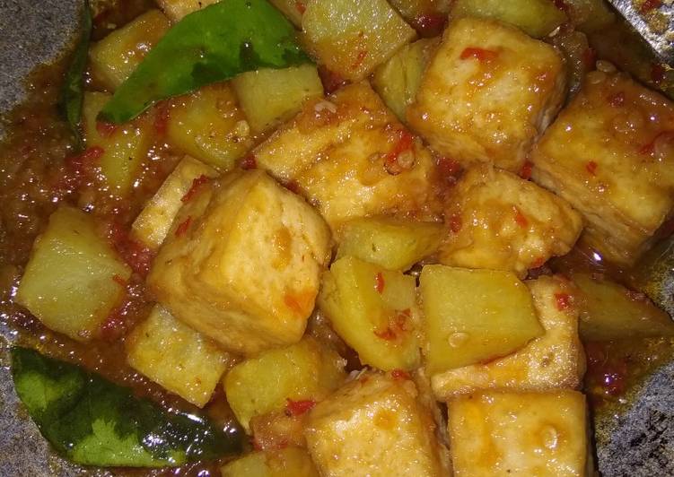 Resep Tahu &amp; kentang goreng sambel balado, Bikin Ngiler