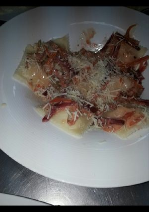 Una foto de Masa tradicional para pastas rellenas y relleno de calabaza