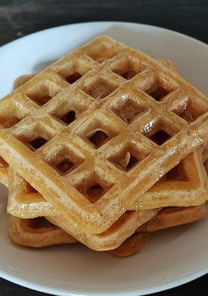 Una foto de Waffles de miel (sin gluten)
