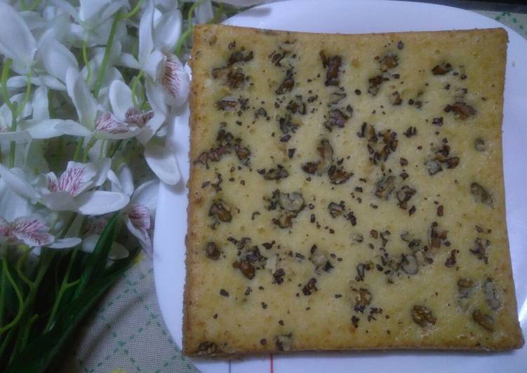 Recipe of Perfect Walnut Mawa Cake