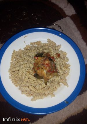 Macaroni da kifi ainihin hoton girkin