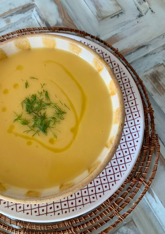 Una foto de Crema de célery