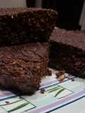 Bizcochuelo de café y chocolate al cognac con frutos secos low carb