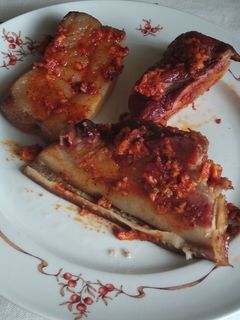 384. Abárolt szalonna bablevesbe főzve Reg -Enor diétázóknak is recept fotója