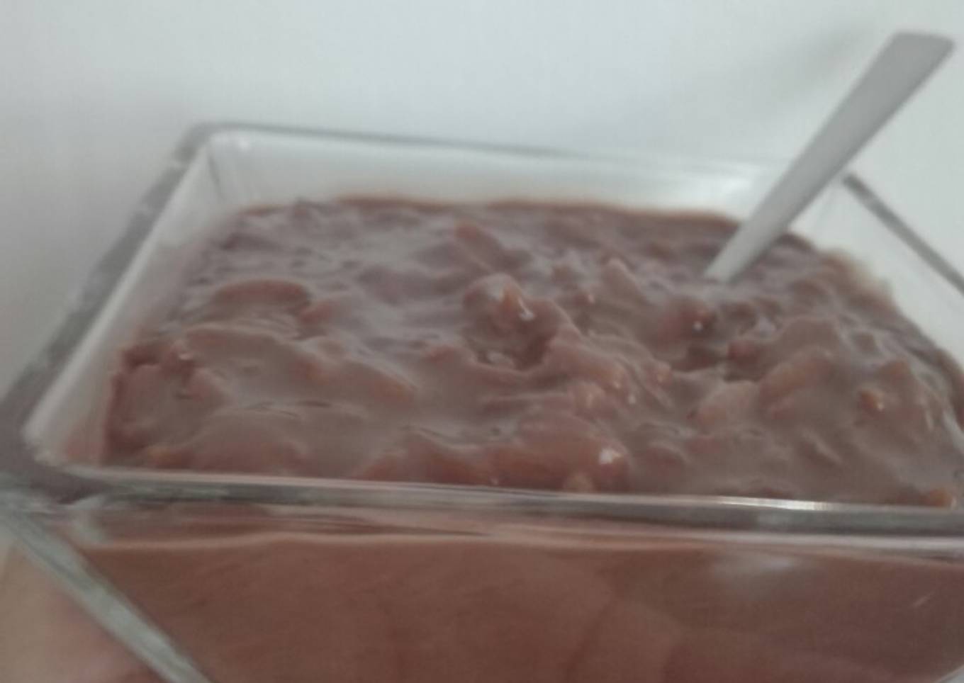 Arroz con leche de chocolate